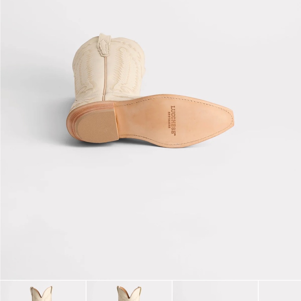 NWT - Lucchese Priscilla Cream - Picture 3 of 9